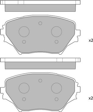 BENDIX 510420B - Тормозные колодки, дисковые, комплект unicars.by