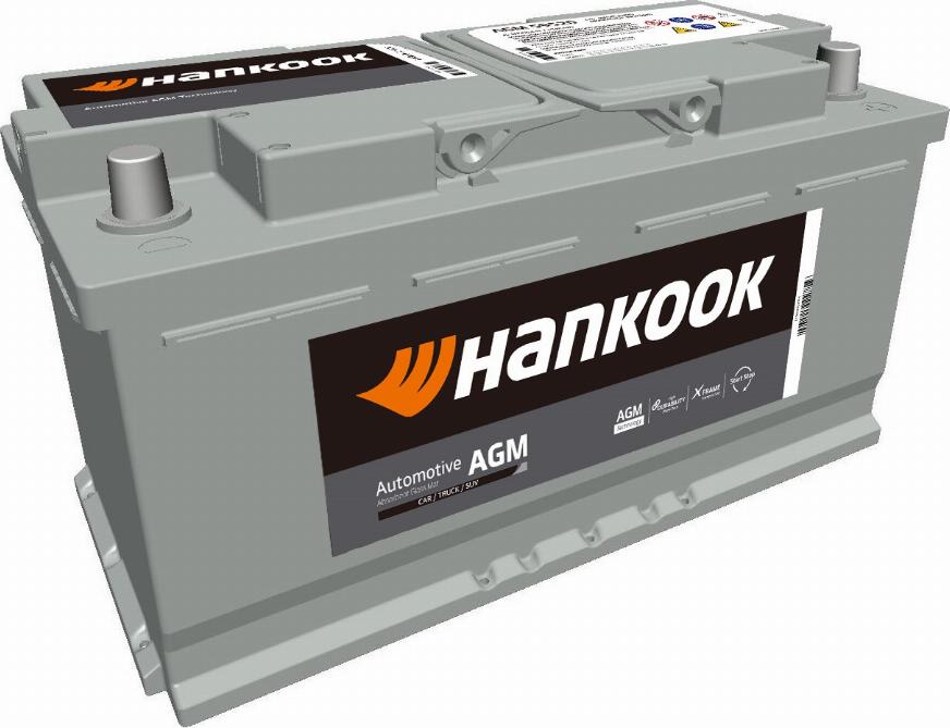 Hankook AGM 59520 - Стартерная аккумуляторная батарея, АКБ unicars.by