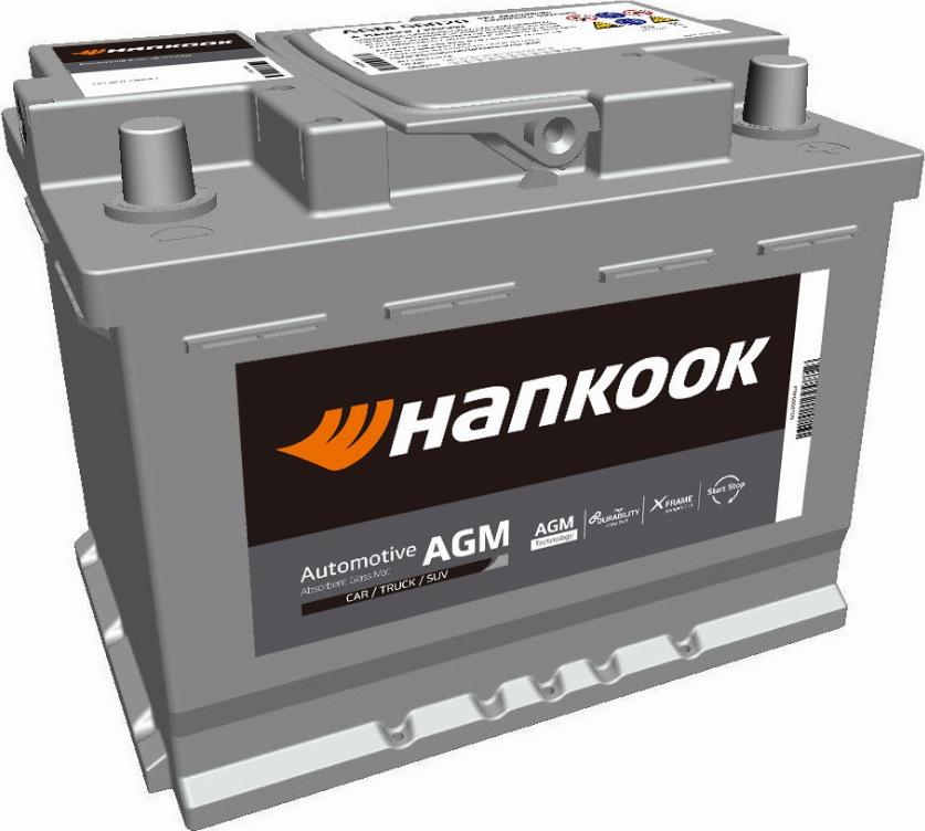 Hankook AGM 56020 - Стартерная аккумуляторная батарея, АКБ unicars.by