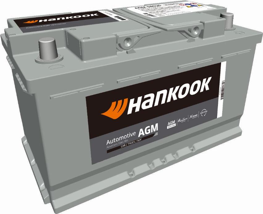 Hankook AGM 58020 - Стартерная аккумуляторная батарея, АКБ unicars.by