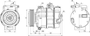 HC-Cargo 240955 - Компрессор кондиционера unicars.by