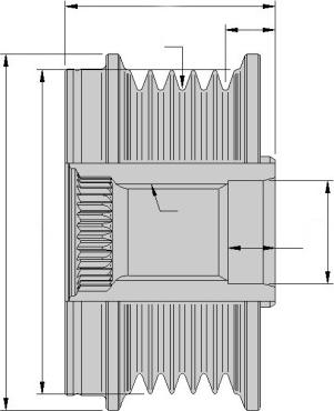 HELLA 9XU 358 039-091 - Шкив генератора, муфта unicars.by