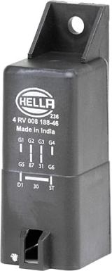 HELLA 4RV 008 188-461 - Блок управления, реле, система накаливания unicars.by