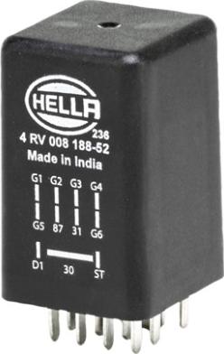 HELLA 4RV 008 188-521 - Блок управления, реле, система накаливания unicars.by