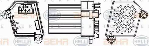 HELLA 5HL 351 311-521 - Регулятор, вентилятор салона unicars.by