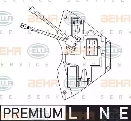 HELLA 5HL 351 321-171 - Регулятор, вентилятор салона unicars.by