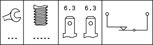 HELLA 6DF 006 551-001 - Выключатель фонаря сигнала торможения unicars.by