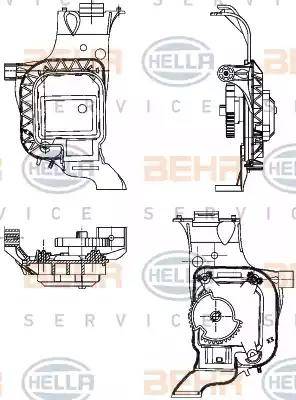 HELLA 6NW 351 344-031 - Регулировочный элемент, смесительный клапан unicars.by