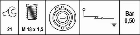 HELLA 6ZF 007 396-001 - Датчик, давление масла unicars.by