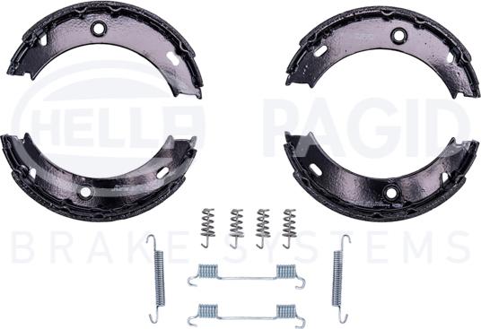 HELLA 8DA 355 050-461 - Комплект тормозов, ручник, парковка unicars.by