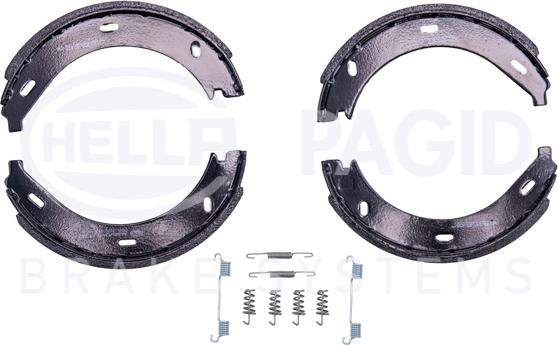 HELLA 8DA 355 050-401 - Комплект тормозов, ручник, парковка unicars.by