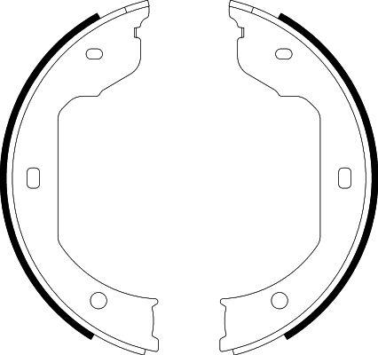 HELLA 8DA 355 050-471 - Комплект тормозов, ручник, парковка unicars.by