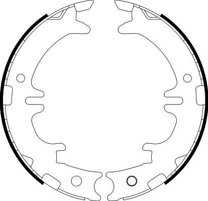 HELLA 8DA 355 050-541 - Комплект тормозов, ручник, парковка unicars.by