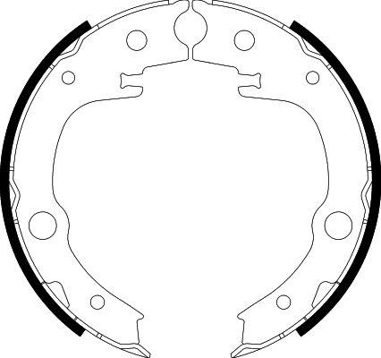 HELLA 8DA 355 050-651 - Комплект тормозов, ручник, парковка unicars.by