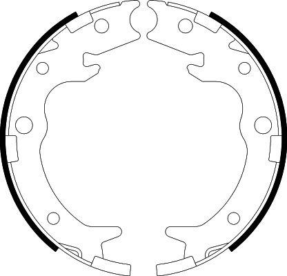 HELLA 8DA 355 050-621 - Комплект тормозов, ручник, парковка unicars.by