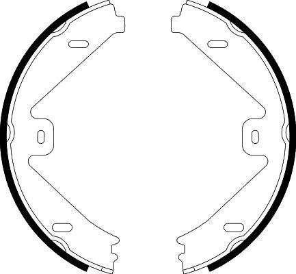 HELLA 8DA 355 050-081 - Комплект тормозов, ручник, парковка unicars.by