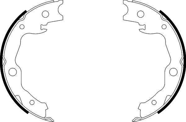 HELLA 8DA 355 050-031 - Комплект тормозов, ручник, парковка unicars.by