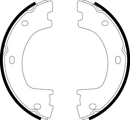 HELLA 8DA 355 050-071 - Комплект тормозов, ручник, парковка unicars.by