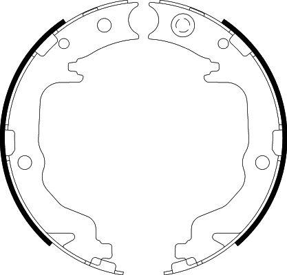 HELLA 8DA 355 050-871 - Комплект тормозов, ручник, парковка unicars.by