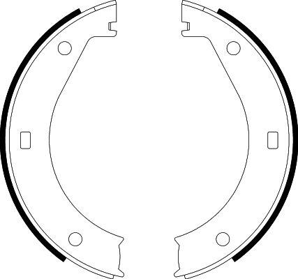 HELLA 8DA 355 050-311 - Комплект тормозов, ручник, парковка unicars.by