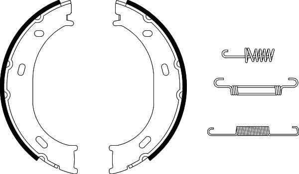 HELLA 8DA 355 050-291 - Комплект тормозов, ручник, парковка unicars.by