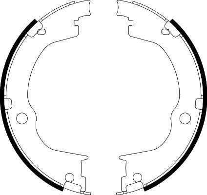 HELLA 8DA 355 050-791 - Комплект тормозов, ручник, парковка unicars.by