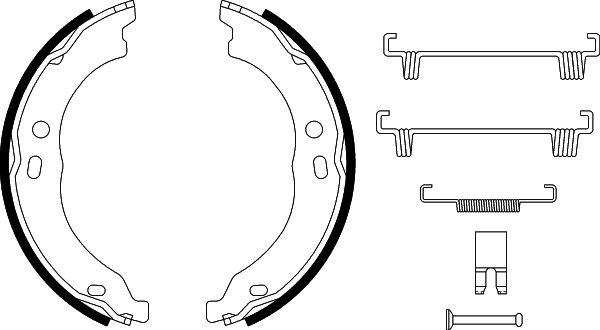 HELLA 8DA 355 050-751 - Комплект тормозов, ручник, парковка unicars.by