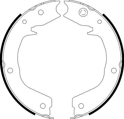 HELLA 8DA 355 050-701 - Комплект тормозов, ручник, парковка unicars.by