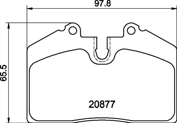 HELLA 8DB 355 046-801 - Тормозные колодки, дисковые, комплект unicars.by