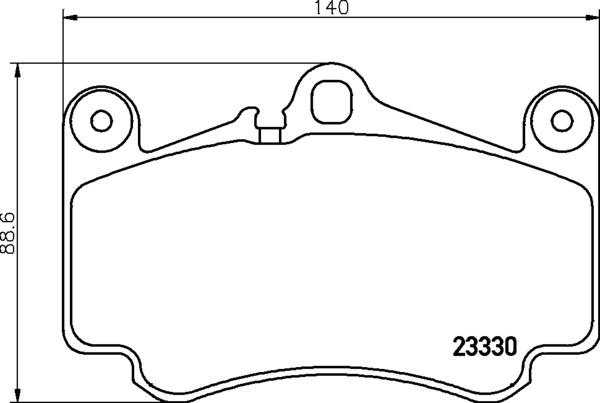 HELLA 8DB 355 043-081 - Тормозные колодки, дисковые, комплект unicars.by