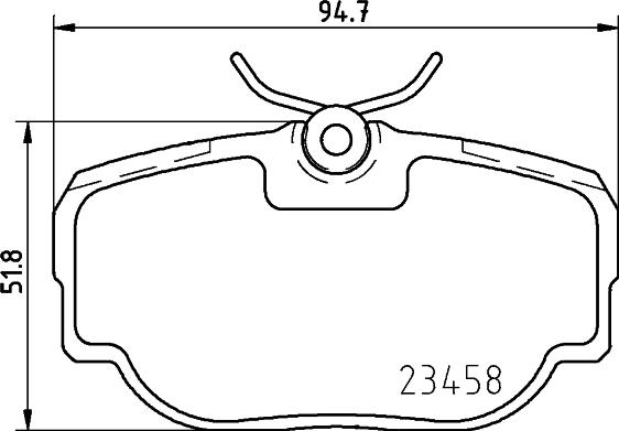 HELLA 8DB 355 009-541 - Тормозные колодки, дисковые, комплект unicars.by