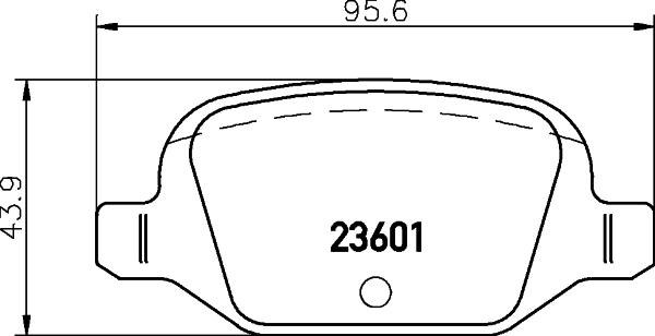 HELLA 8DB 355 009-551 - Тормозные колодки, дисковые, комплект unicars.by