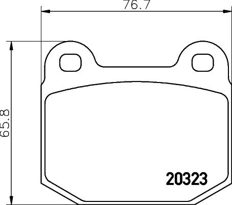 HELLA 8DB 355 009-061 - Тормозные колодки, дисковые, комплект unicars.by