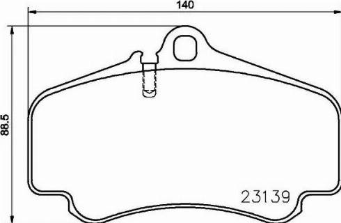 HELLA 8DB 355 009-841 - Тормозные колодки, дисковые, комплект unicars.by