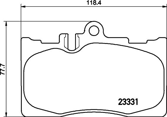 HELLA 8DB 355 009-861 - Тормозные колодки, дисковые, комплект unicars.by