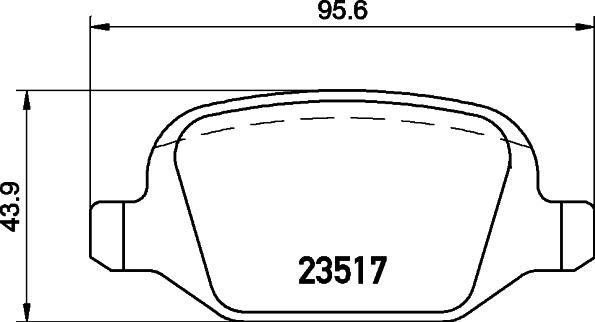 HELLA 8DB 355 009-361 - Тормозные колодки, дисковые, комплект unicars.by