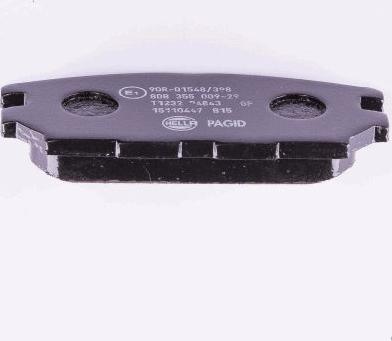 HELLA 8DB 355 009-291 - Тормозные колодки, дисковые, комплект unicars.by