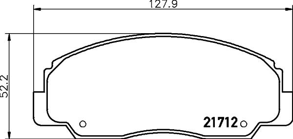 HELLA 8DB 355 009-781 - Тормозные колодки, дисковые, комплект unicars.by