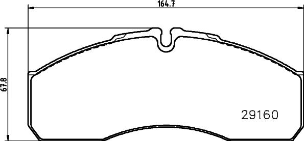 HELLA 8DB 355 005-401 - Тормозные колодки, дисковые, комплект unicars.by