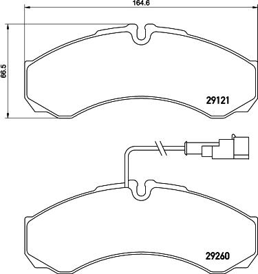 HELLA 8DB 355 005-431 - Тормозные колодки, дисковые, комплект unicars.by