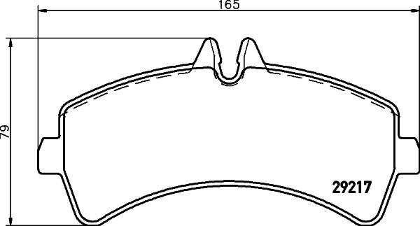 HELLA 8DB 355 005-541 - Тормозные колодки, дисковые, комплект unicars.by