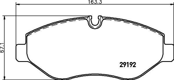 HELLA 8DB 355 005-521 - Тормозные колодки, дисковые, комплект unicars.by