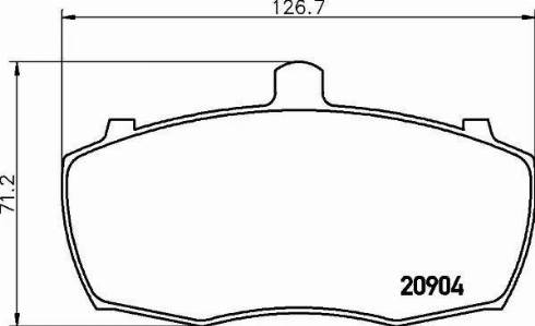 HELLA 8DB 355 005-851 - Тормозные колодки, дисковые, комплект unicars.by