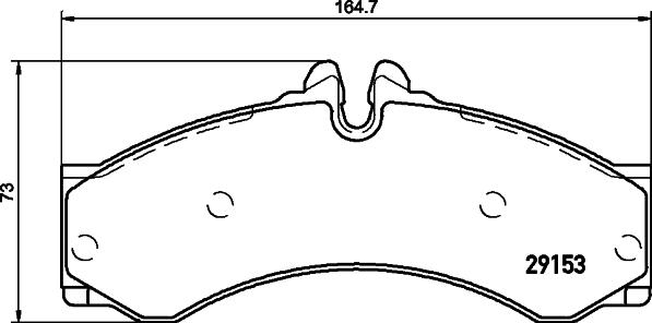 HELLA 8DB 355 005-391 - Тормозные колодки, дисковые, комплект unicars.by