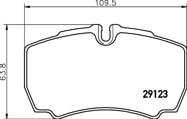 HELLA 8DB 355 005-381 - Тормозные колодки, дисковые, комплект unicars.by