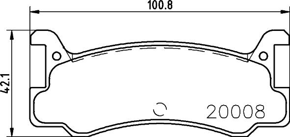 HELLA 8DB 355 005-701 - Тормозные колодки, дисковые, комплект unicars.by