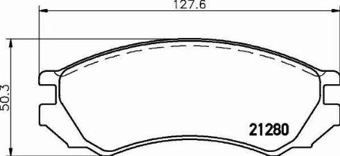 HELLA 8DB 355 006-441 - Тормозные колодки, дисковые, комплект unicars.by