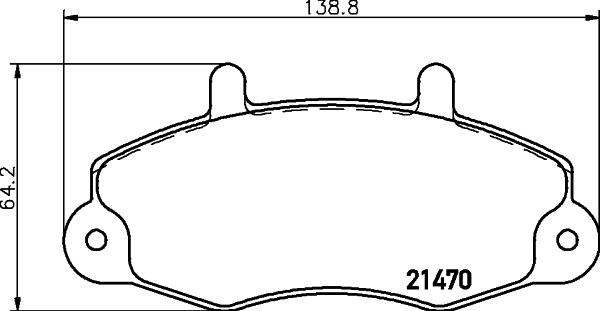 HELLA 8DB 355 006-391 - Тормозные колодки, дисковые, комплект unicars.by