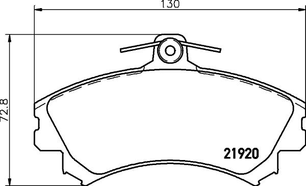 HELLA 8DB 355 006-701 - Тормозные колодки, дисковые, комплект unicars.by