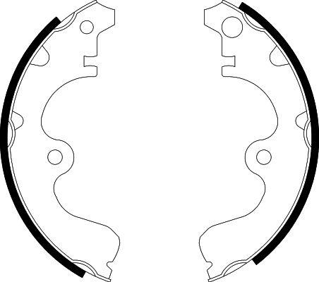 HELLA 8DB 355 001-561 - Комплект тормозных колодок, барабанные unicars.by